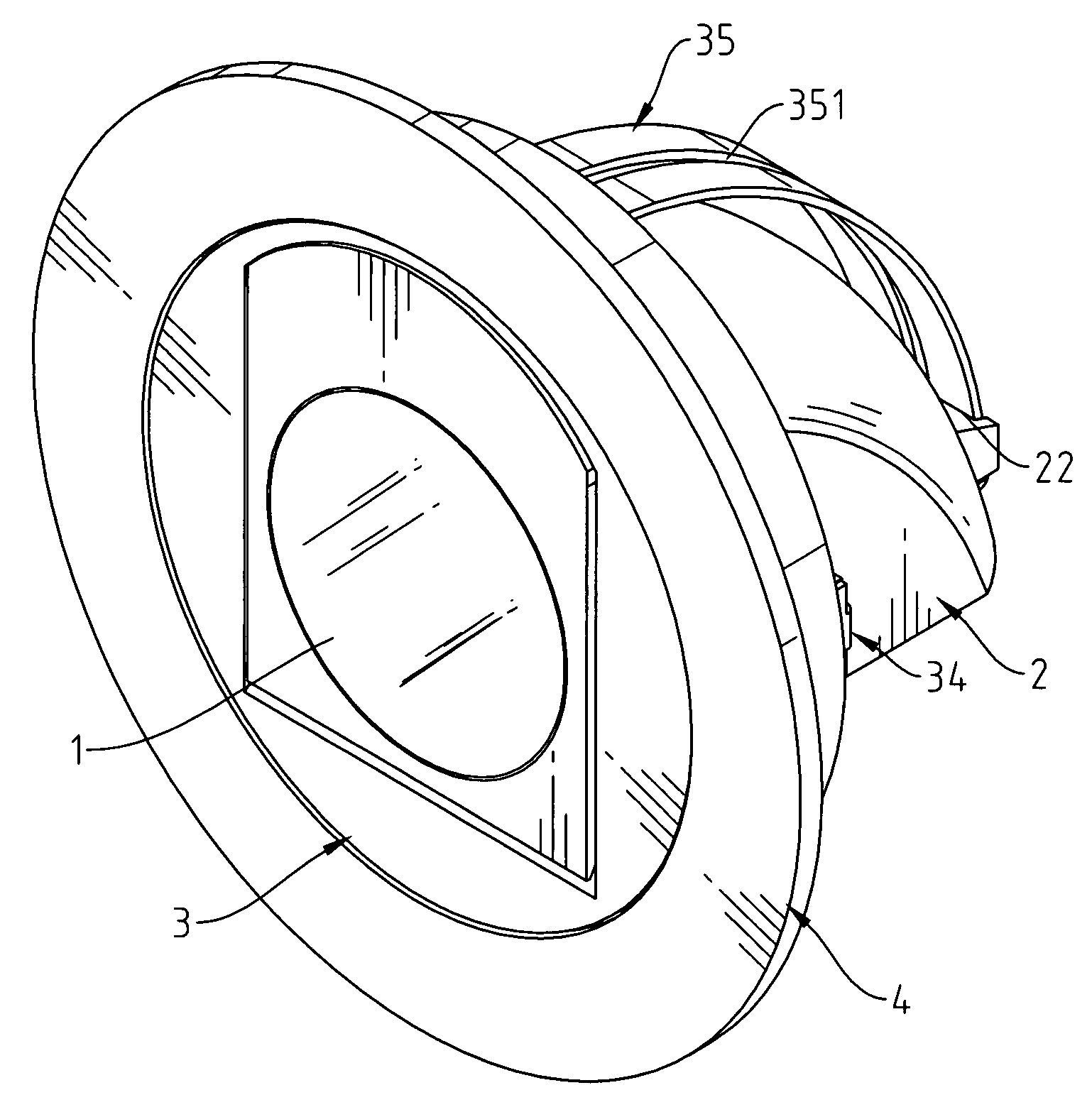 Recessed lamp structure