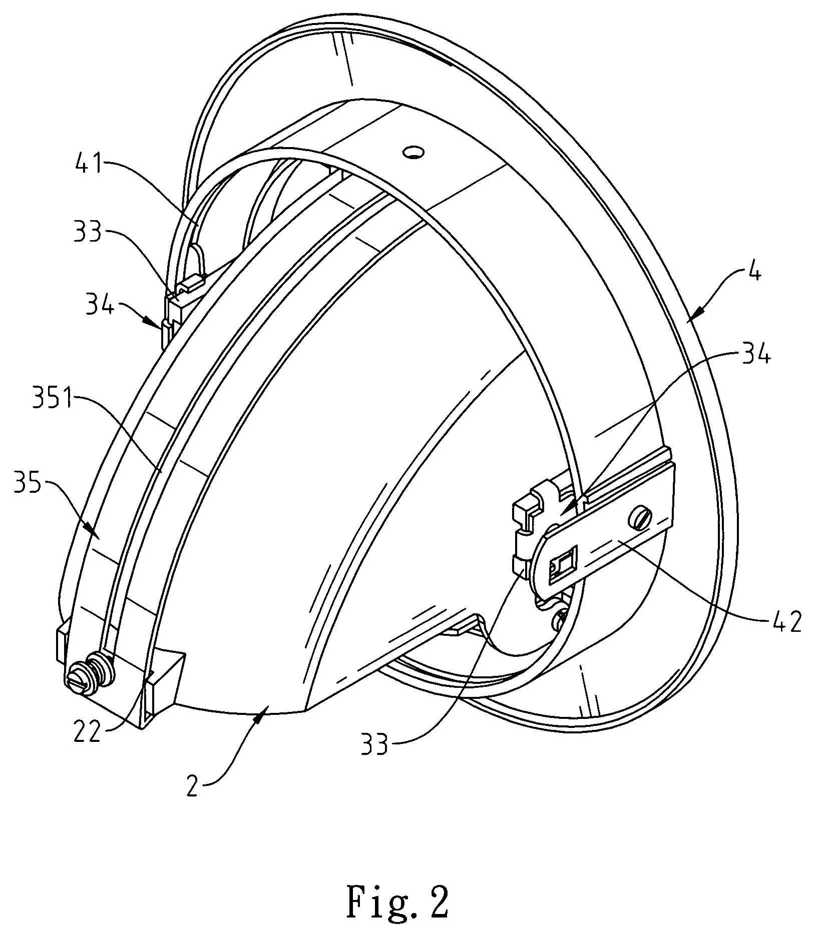 Recessed lamp structure