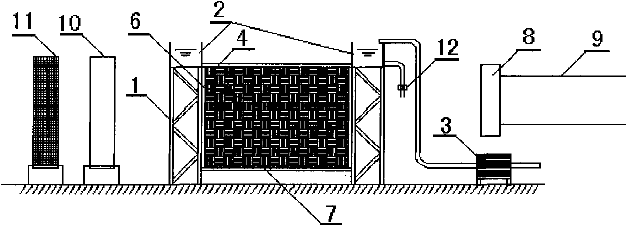 Evaporative sewage treatment device