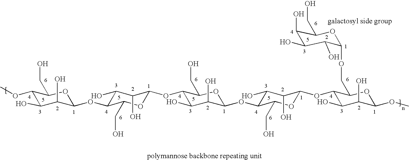 Cationic cassia derivatives and applications therefor