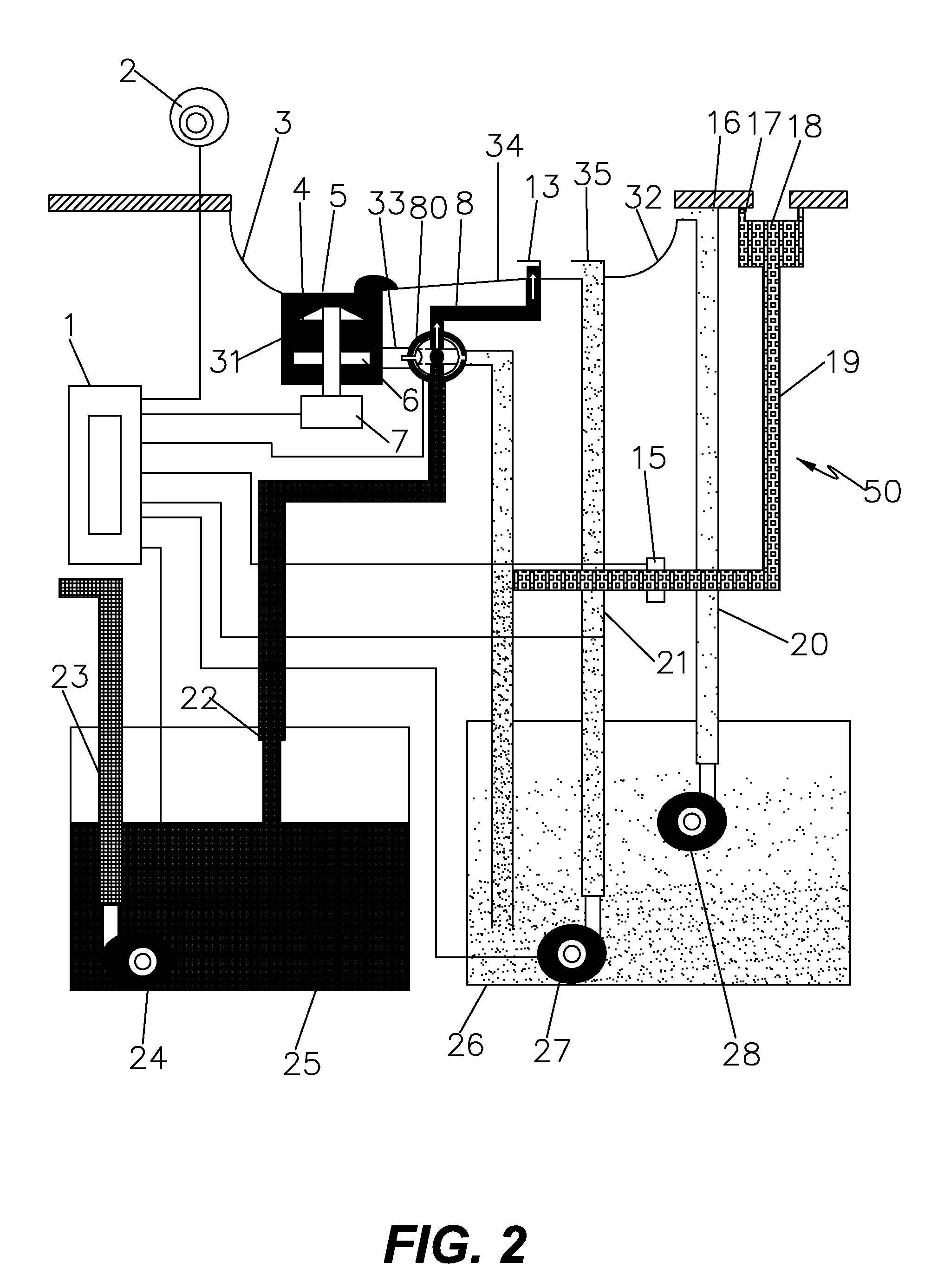 Non-water Lavatory Flushing Device with Flushing Pump