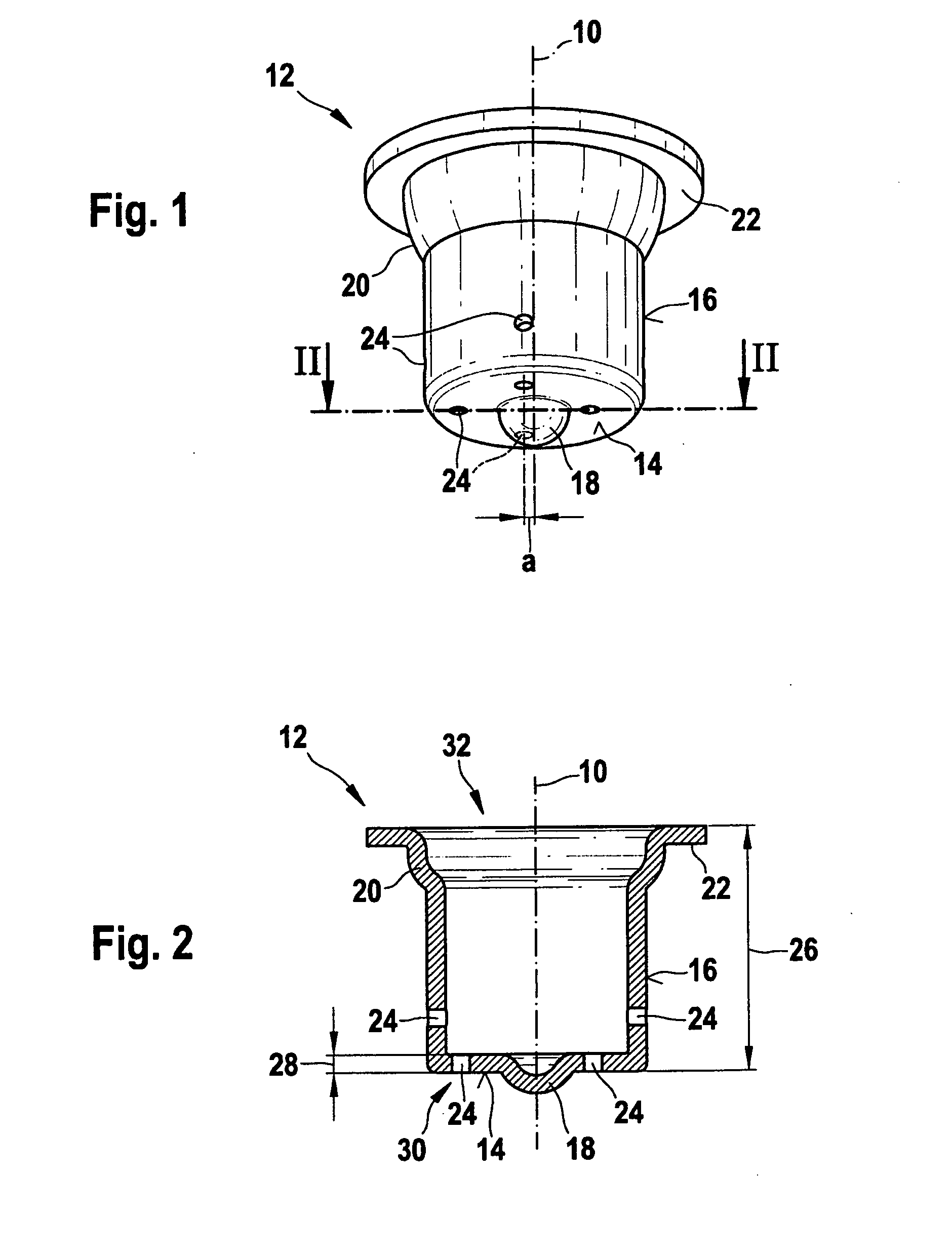 Device for damping the armature stroke in solenoid valves