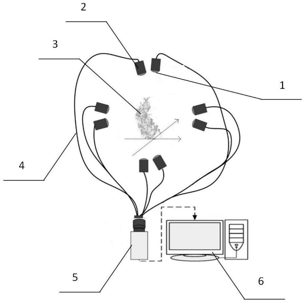 A 3D flame reconstruction system and method based on bp neural network algorithm