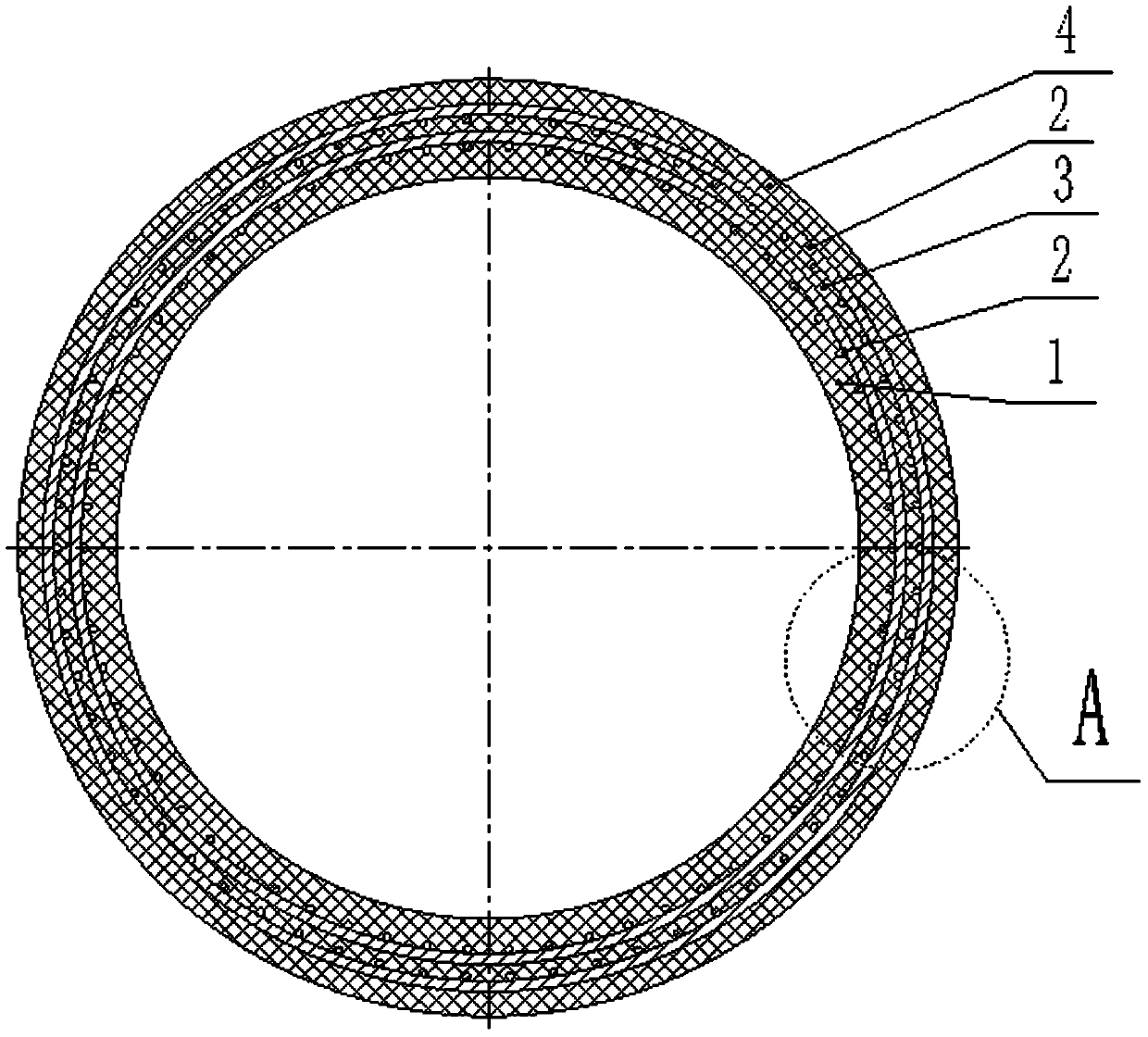 Multi-layer framework reinforced plastic composite pipe