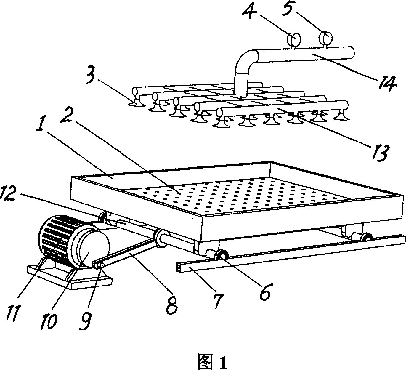 Controlled cooling heat treating process and its device for bainite ductile iron