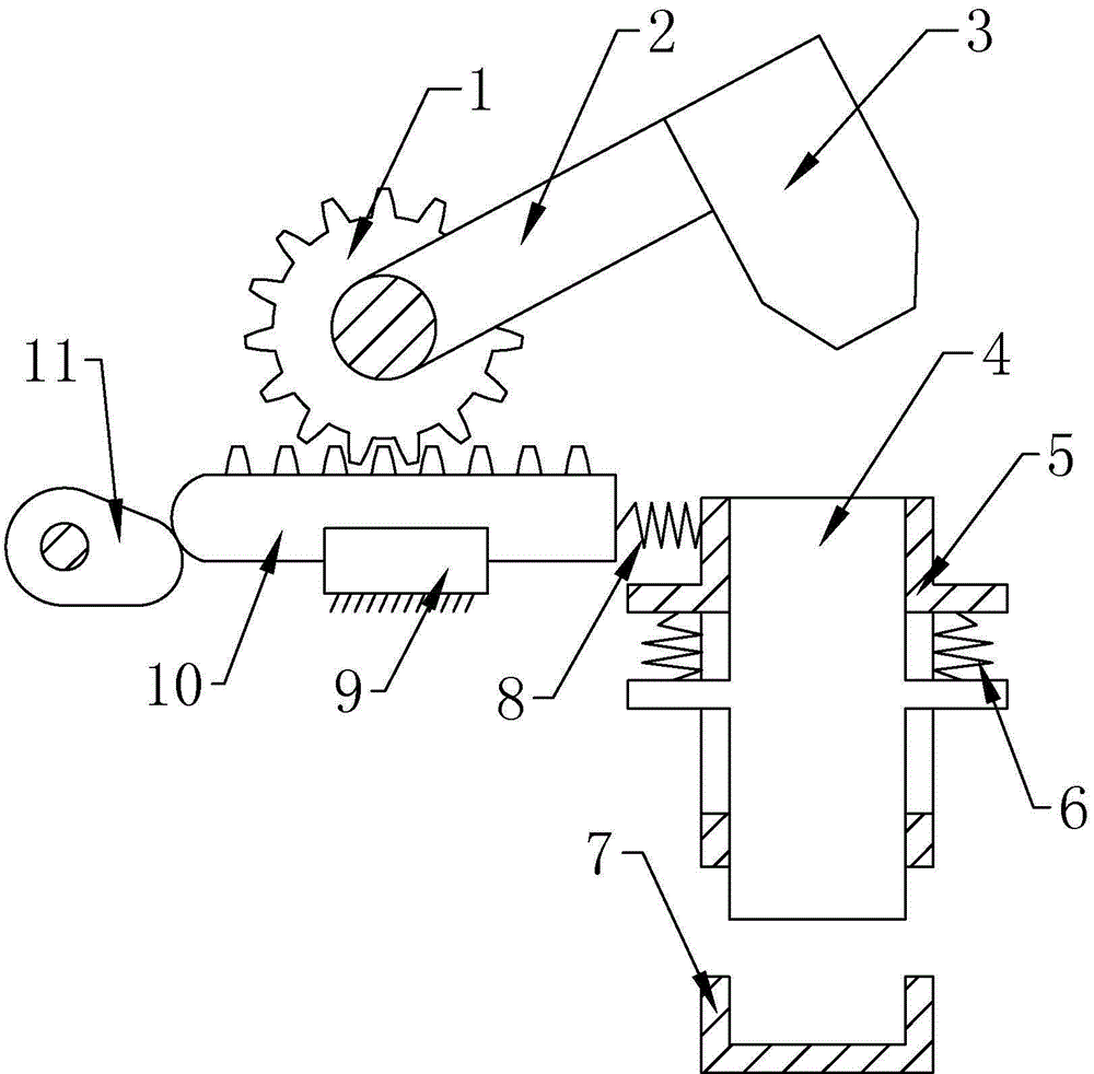 Hammer type forging device