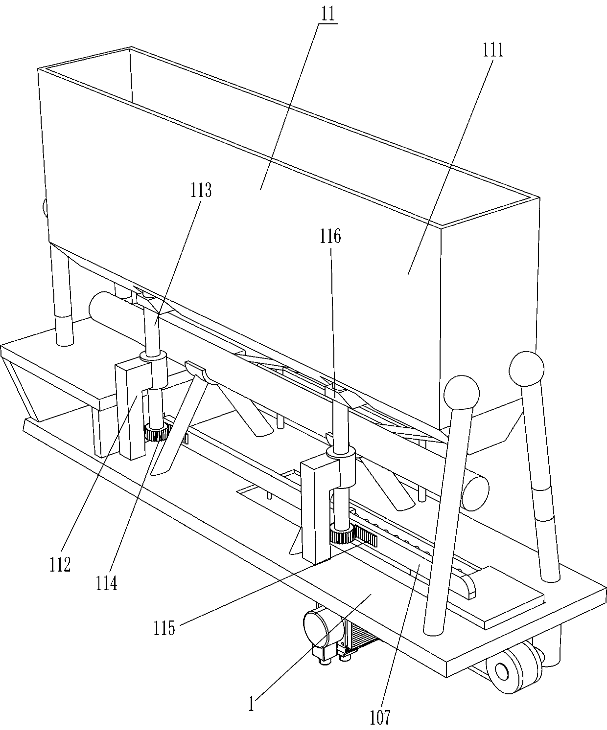 Wood stick sharpening equipment for garden fence construction