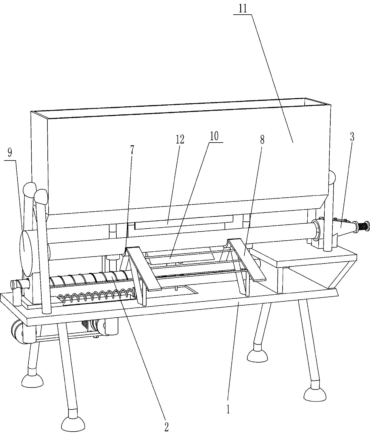 Wood stick sharpening equipment for garden fence construction