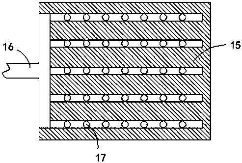 Malt germination circulating air supply device