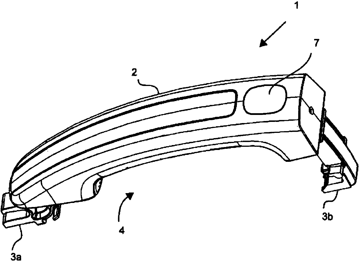 Vehicle door handle with capacitive proximity sensor