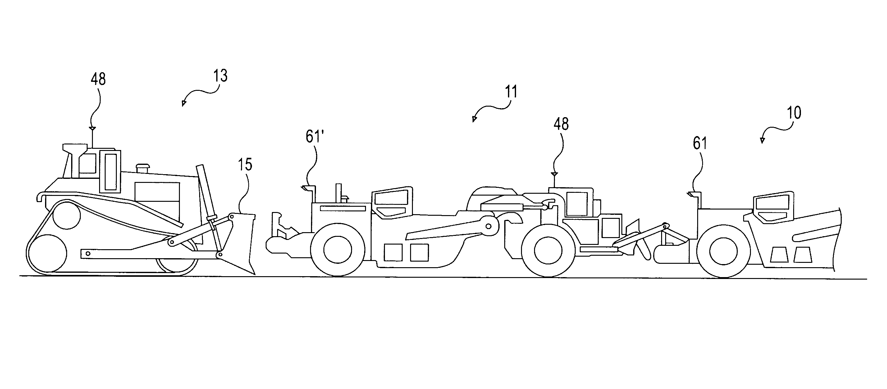 Excavating system utilizing machine-to-machine communication