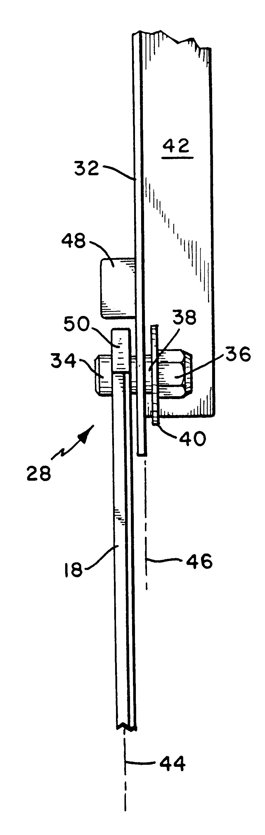 Hold open arm assembly