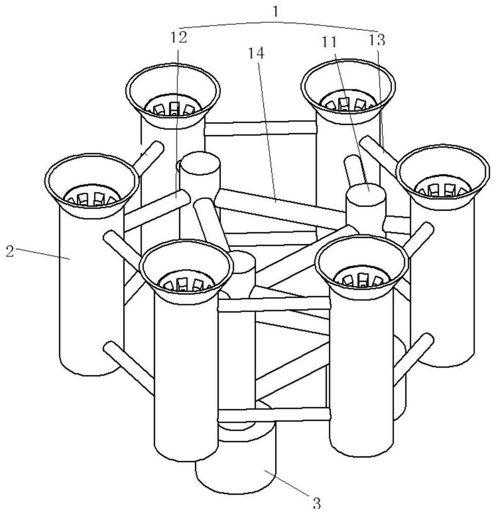 Pile holding frame, and high-rise pile cap foundation installation system suitable for very shallow water areas