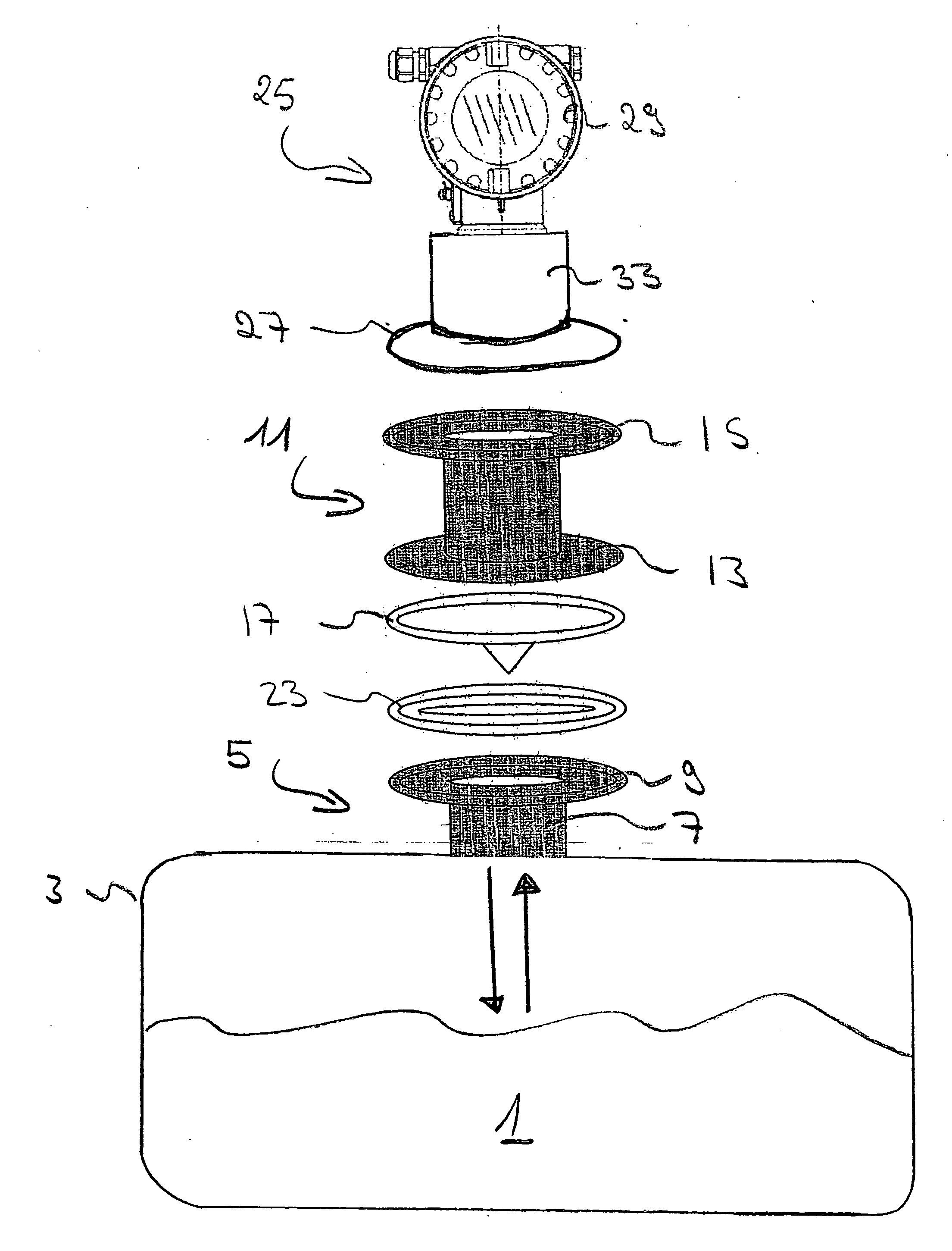 Level measurement arrangement