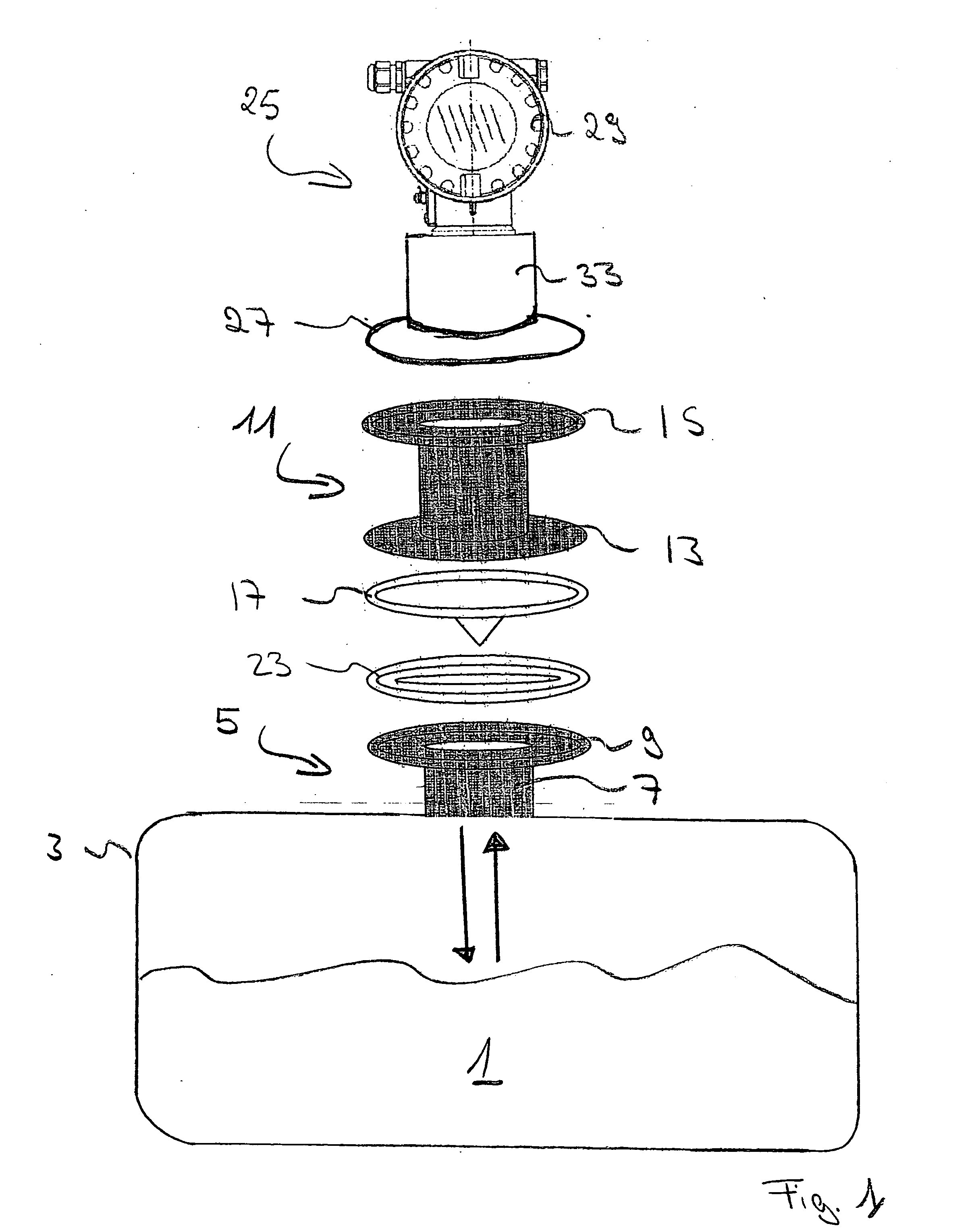 Level measurement arrangement