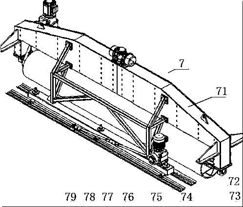 Equipment for imitating manually vibrating and leveling concrete members