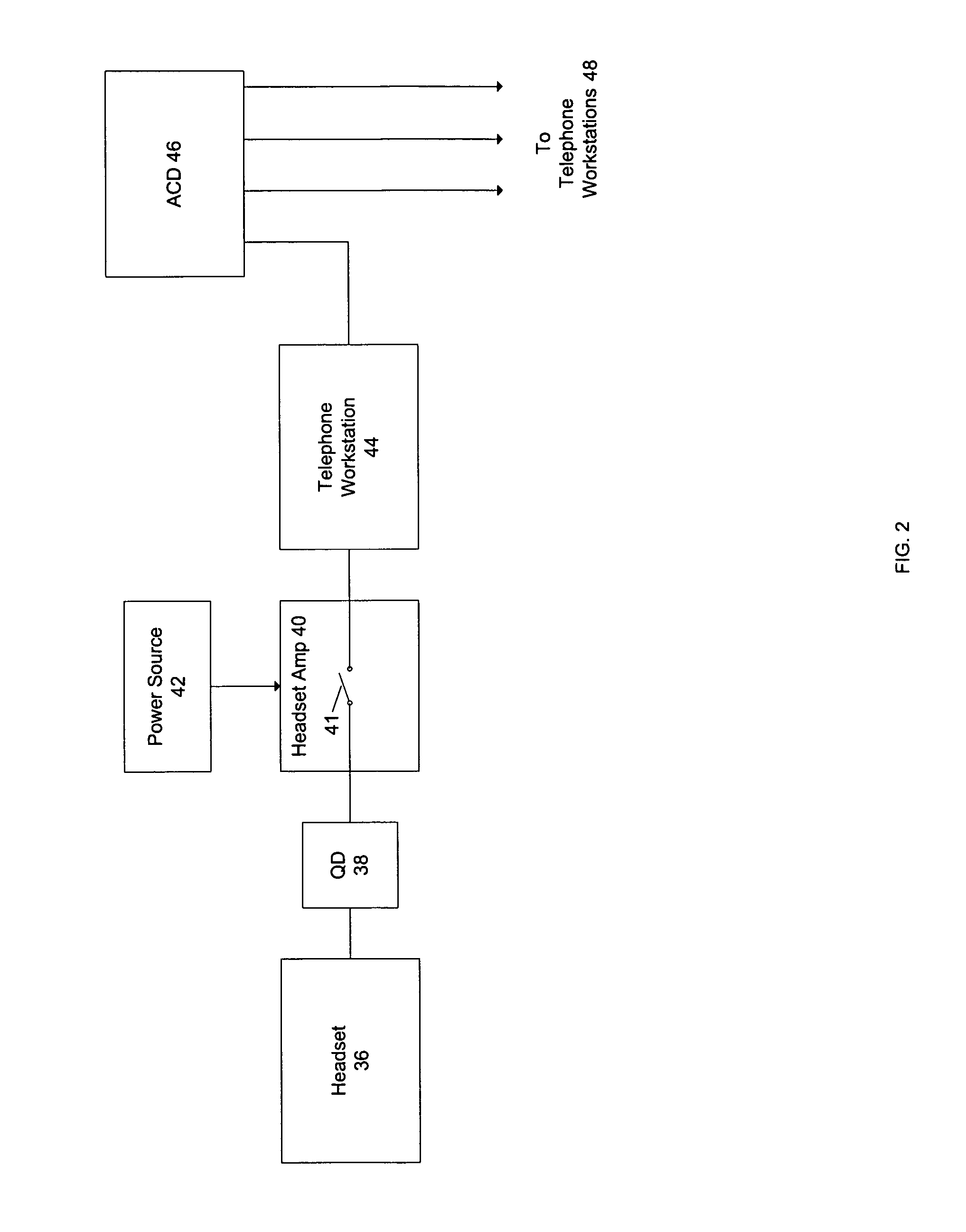 Auto host disconnect on loss of power to a headset amplifier