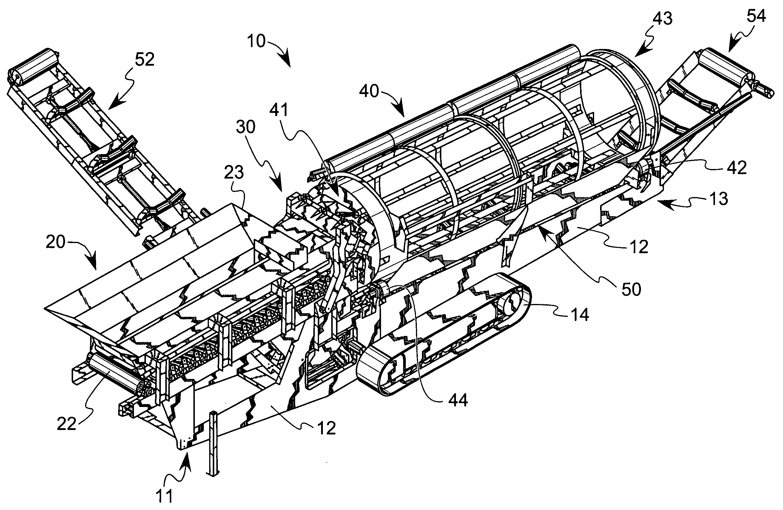 Screening apparatus with hammermill