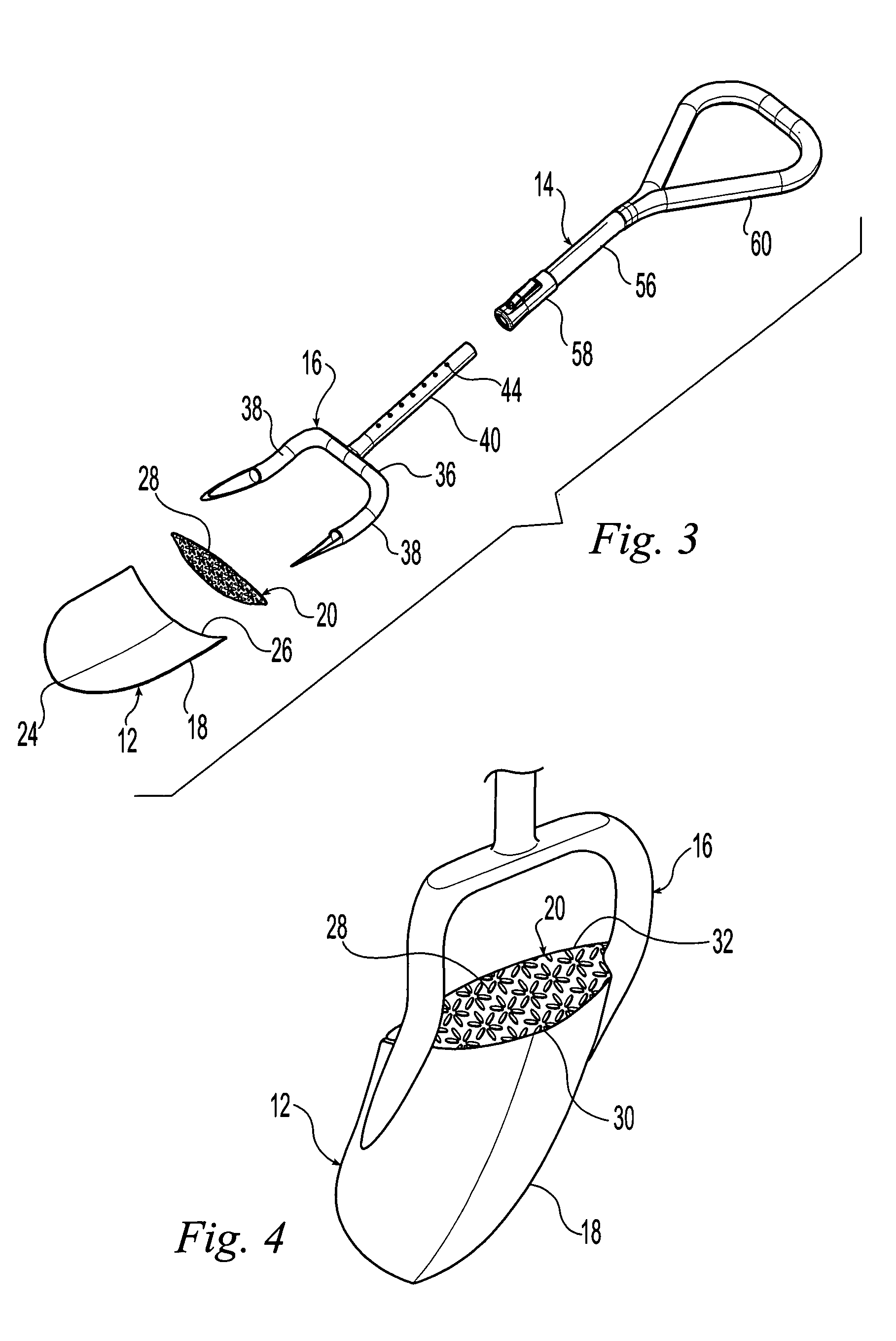 Hand-operated tool with central step