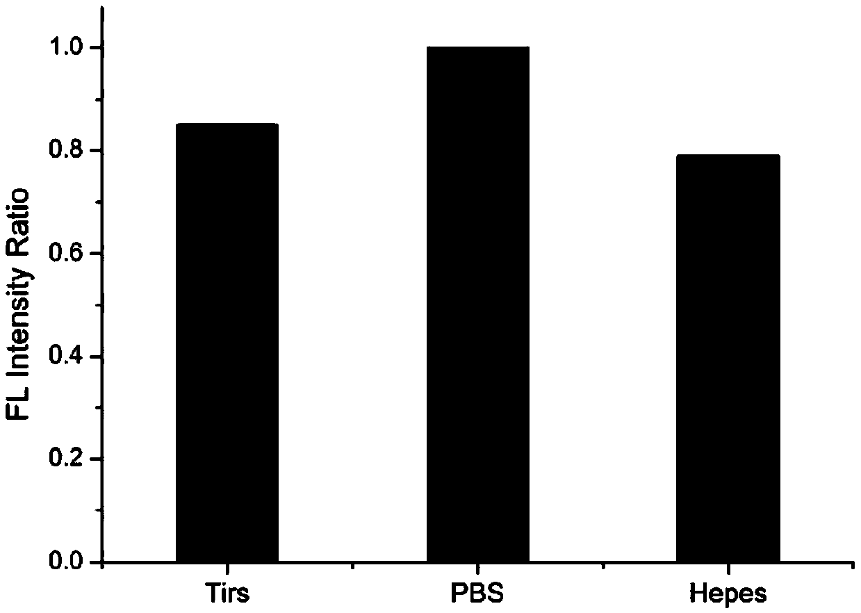 Two-photon fluorescent probe used for qualitatively detecting concentration of nitric oxide and synthesizing method and application thereof