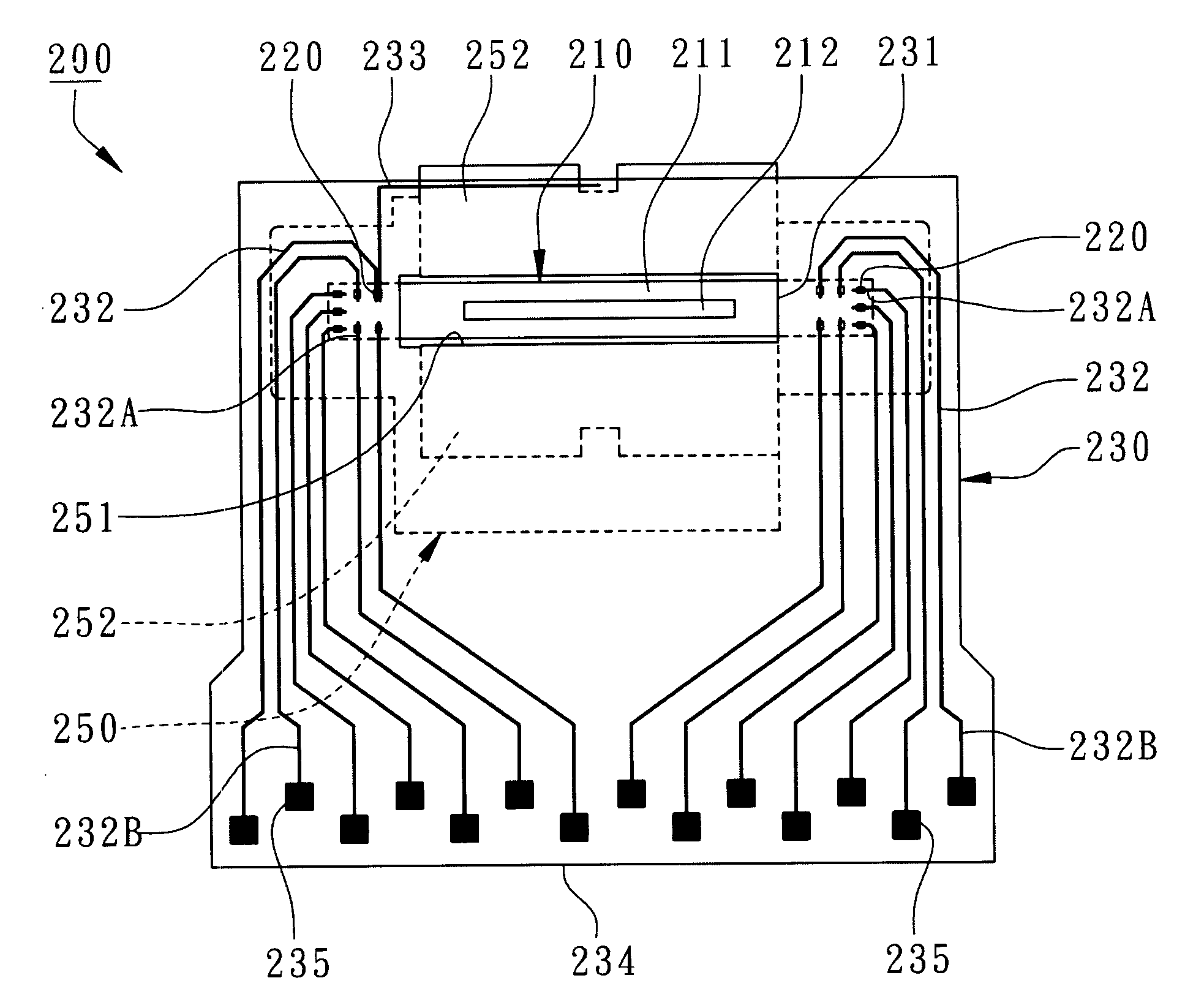 Flim type package for fingerprint sensor