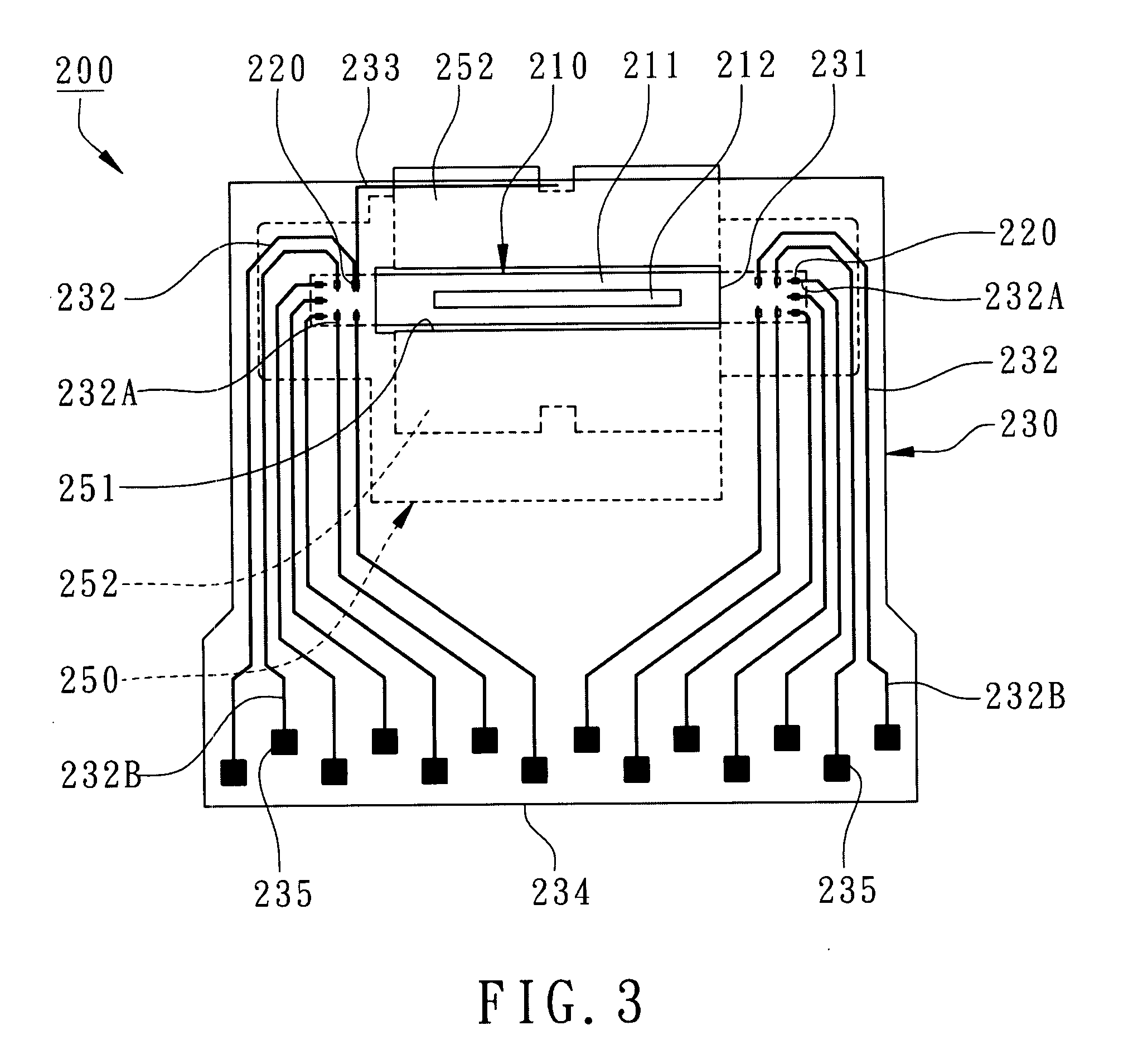 Flim type package for fingerprint sensor