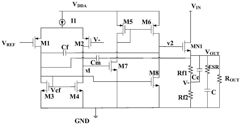 Low dropout linear regulator circuit