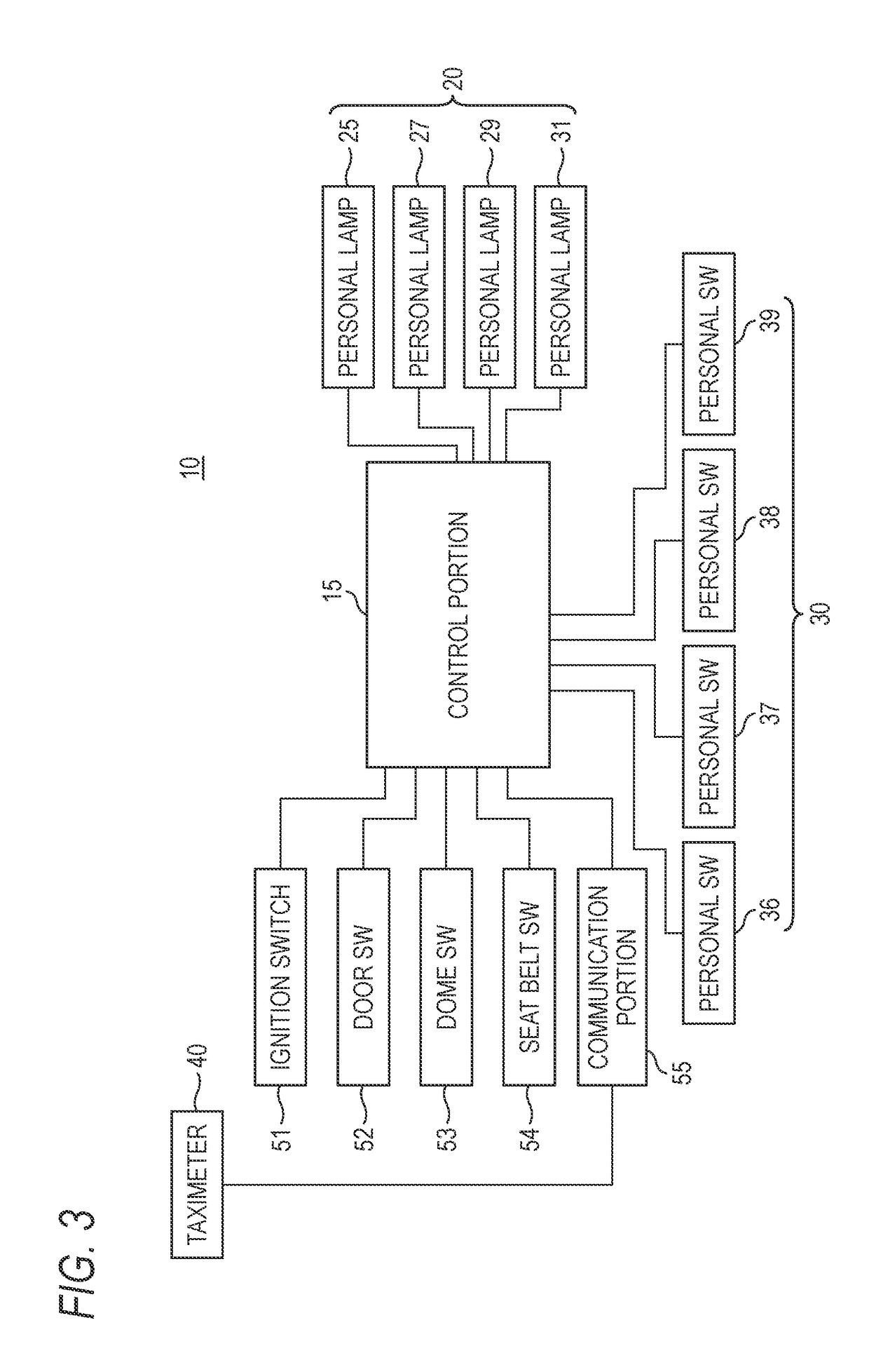 Vehicle interior illumination device