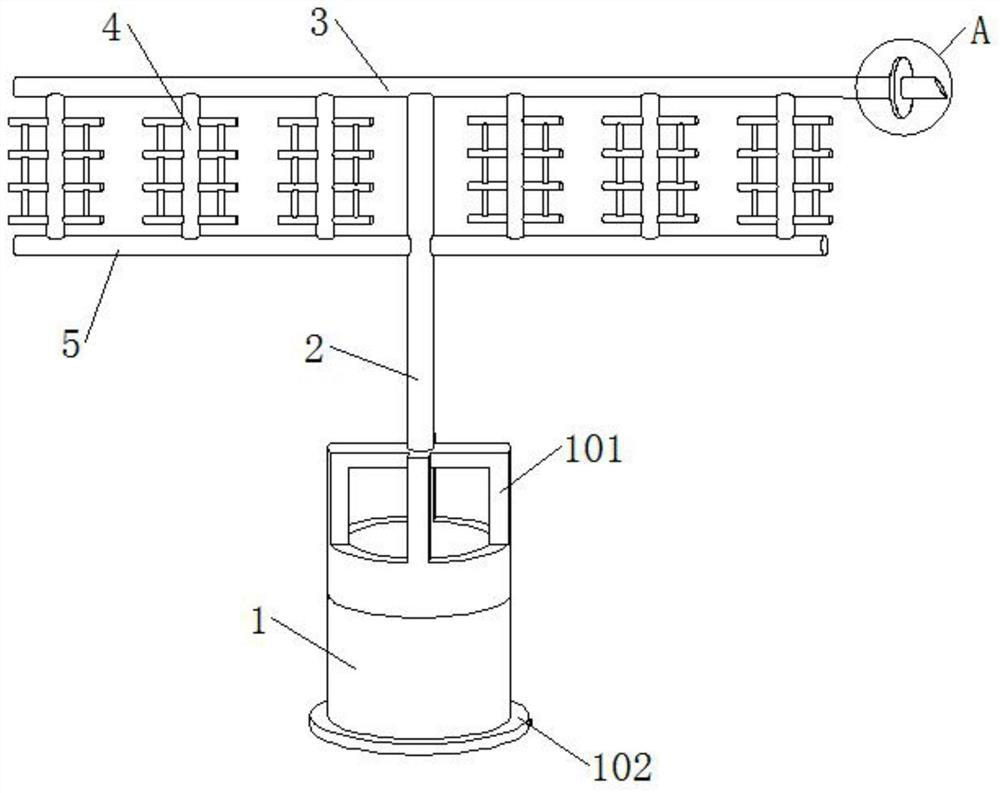 An indoor living room climbing ivy high-light breeding device