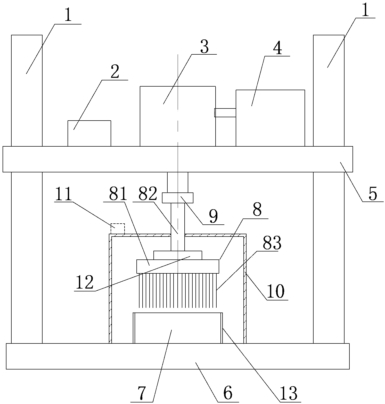 Testing device and evaluation method of antistrip performance of bituminous mixture