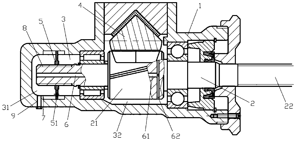 Gear shaft for automobile steering device