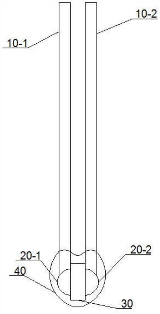 Subminiature radial glass packaging thermistor and manufacturing method thereof