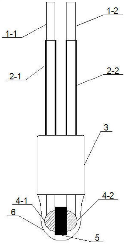 Subminiature radial glass packaging thermistor and manufacturing method thereof