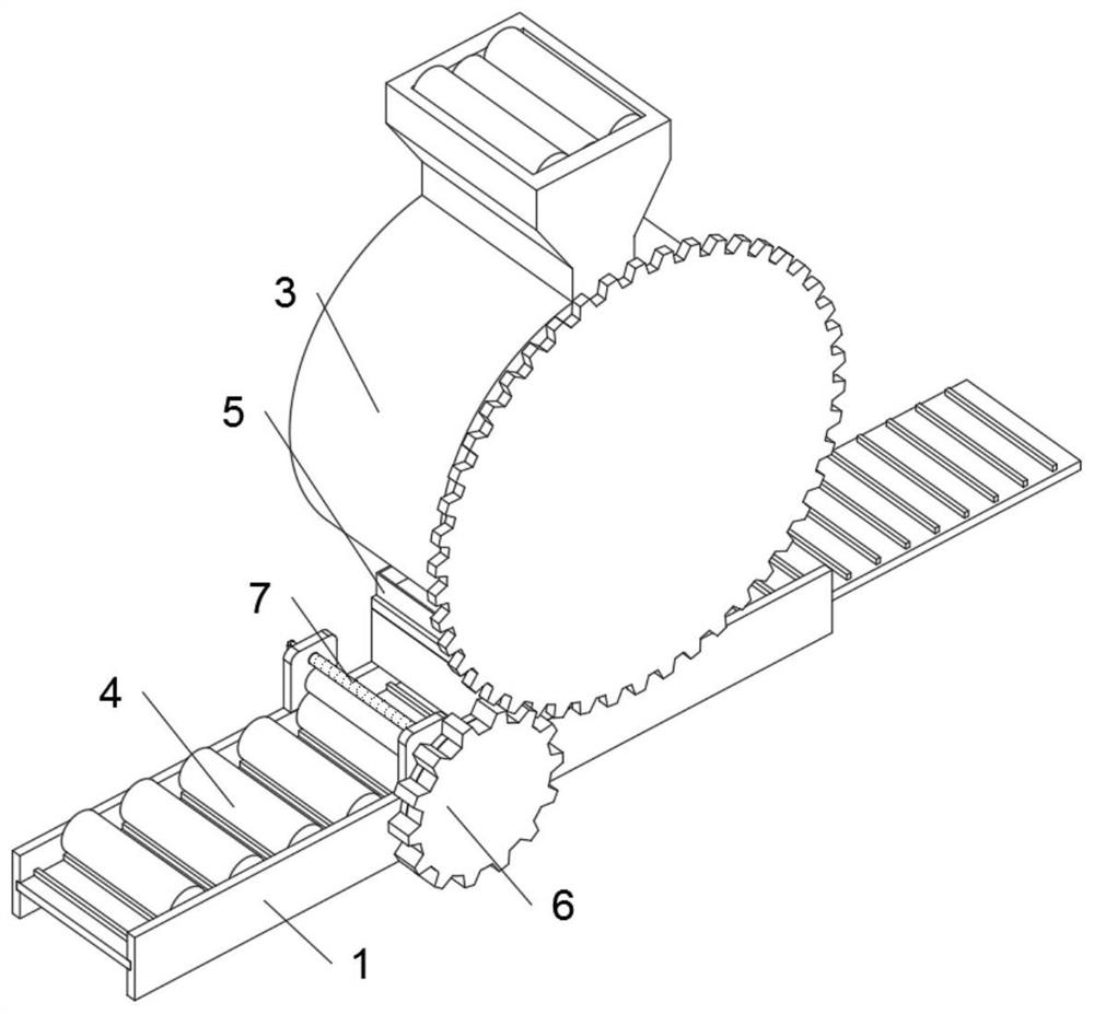 Uniform anti-rolling conveying mechanism for round pipe production and machining