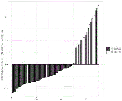 Tumor blood platelet RNA quantitative detection model and method for tumor early screening