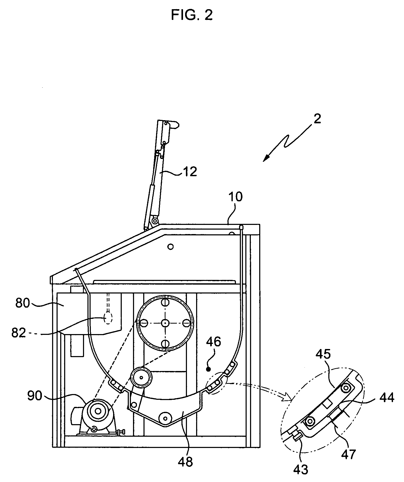 Automatic treatment system of leftover food treating device