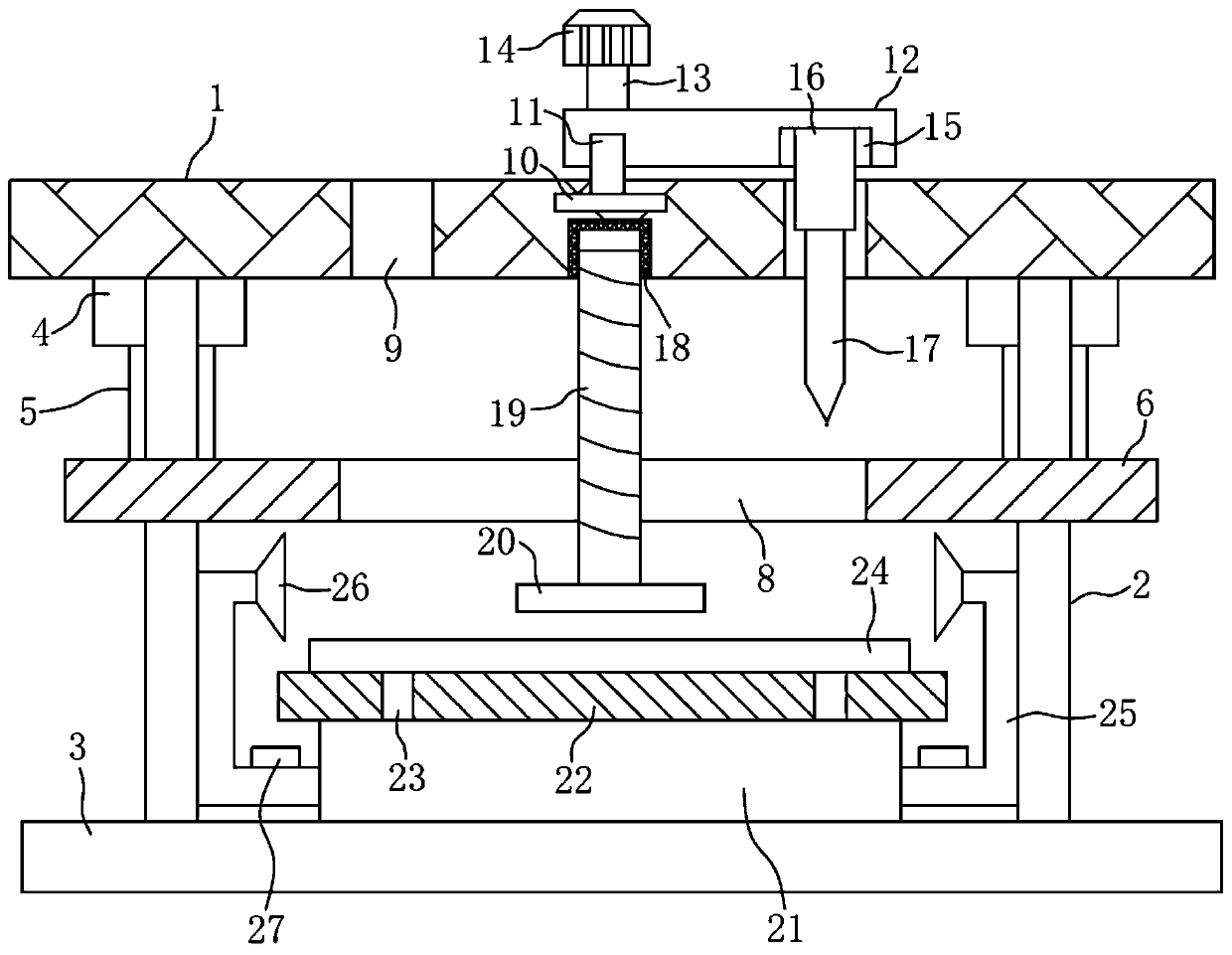 Filter cloth positioning and cutting device