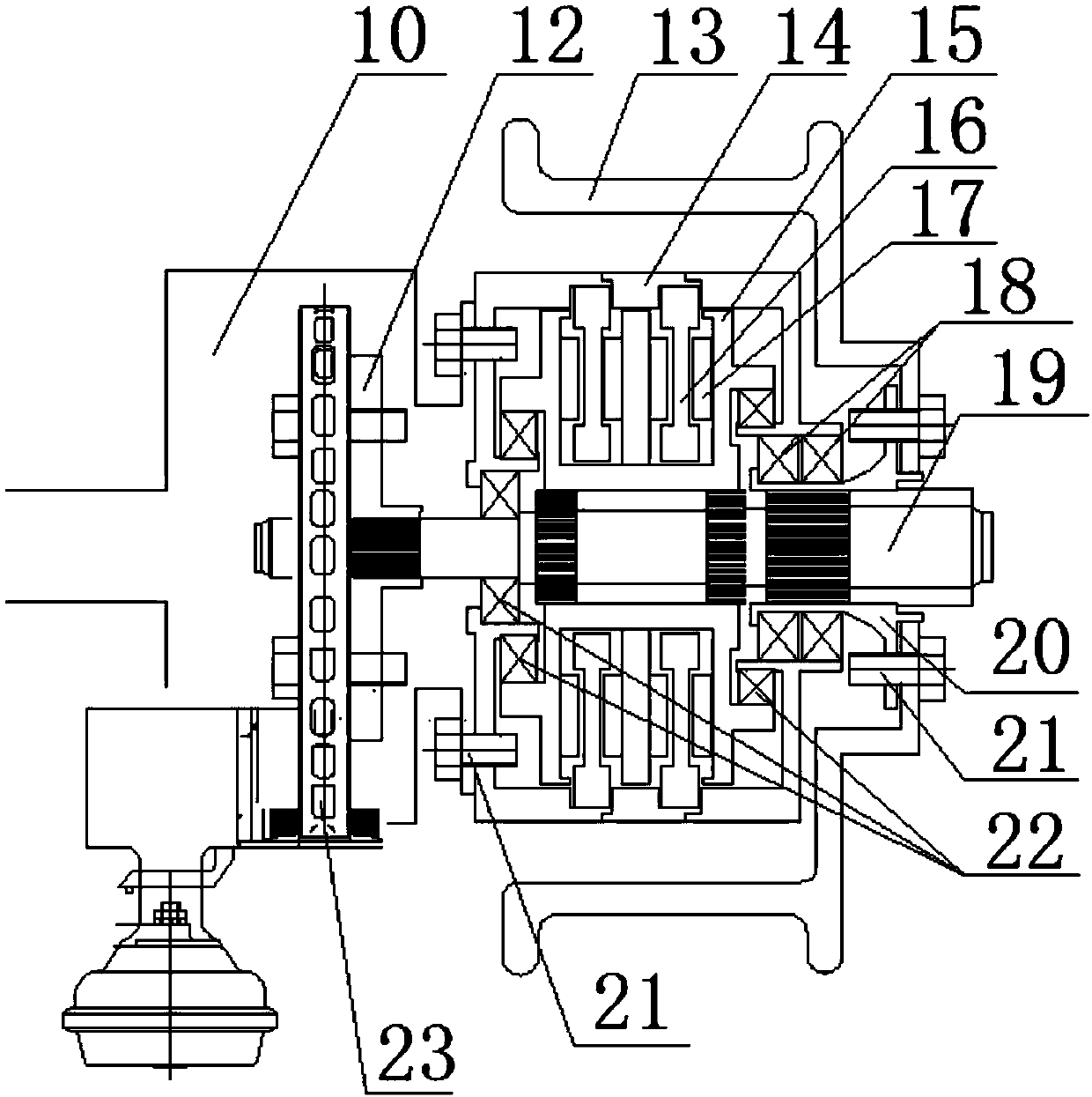 Low-floor modularized electric axle