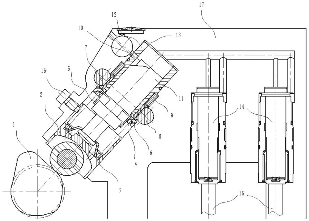 Mechanism for controlling valve opening and closing, variable valve device and method