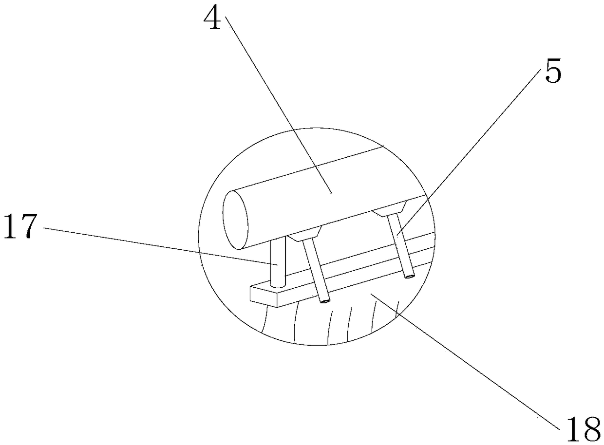 Machining table with iron chip clearing function