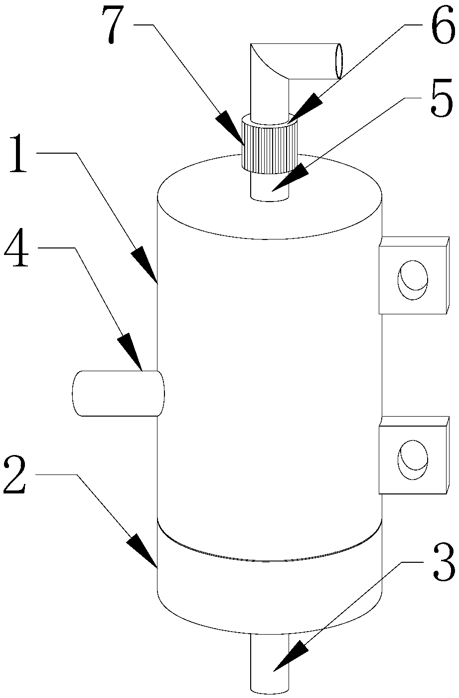 Environment-friendly cleaning device of dyeing machine filter screen