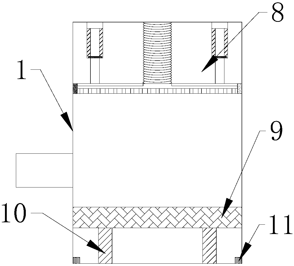 Environment-friendly cleaning device of dyeing machine filter screen