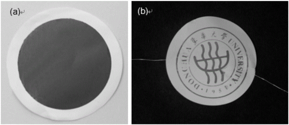 Reversible thermochromatic film based on graphene electrothermal driving, preparation and application of reversible thermochromatic film