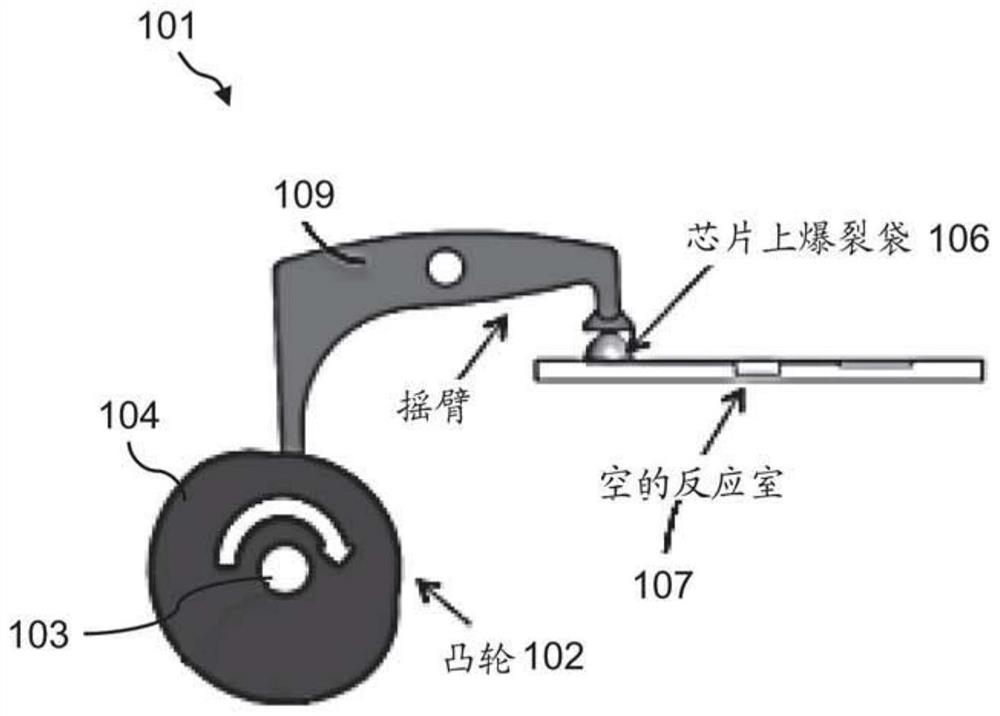 Sample processing device including magnetic and mechanical actuation elements using linear or rotary motion and method of use thereof