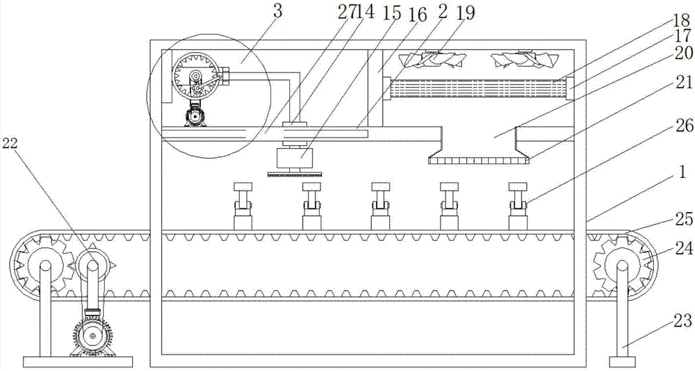 Bamboo wood toy paint spraying and drying device