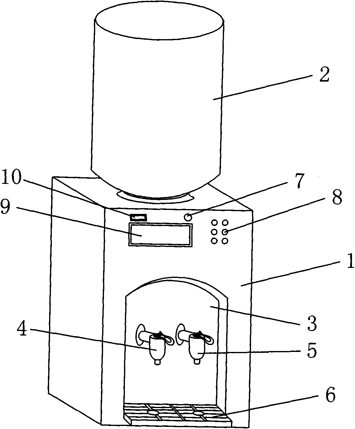 Music type water dispenser