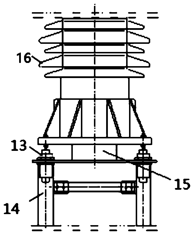 Frictional damping shock absorption device for electrical equipment