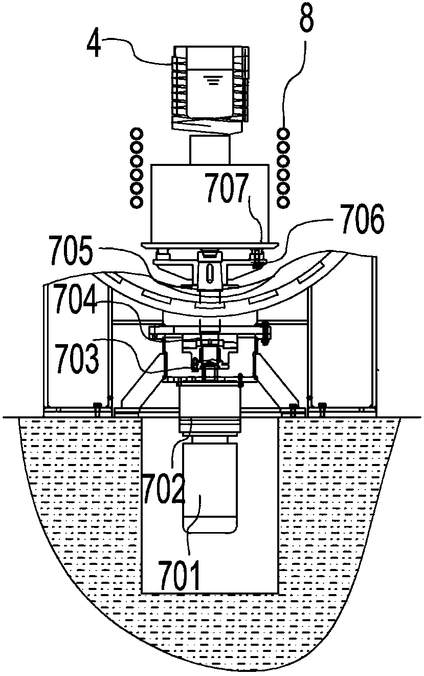 Electromagnetic-stirring pressurized centrifugal large-opening vacuum fusion casting furnace