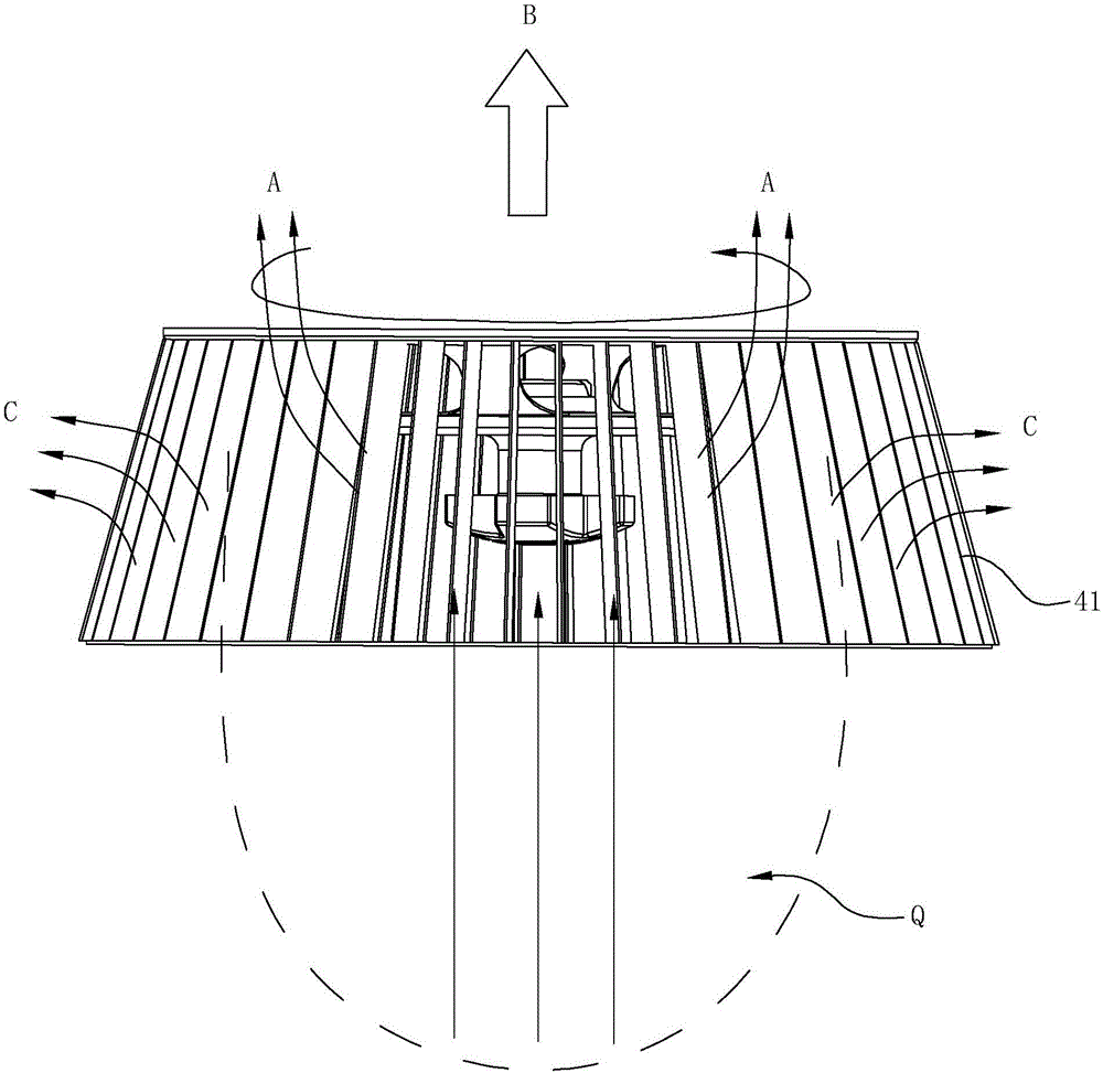 Range hood serially connected with double fans