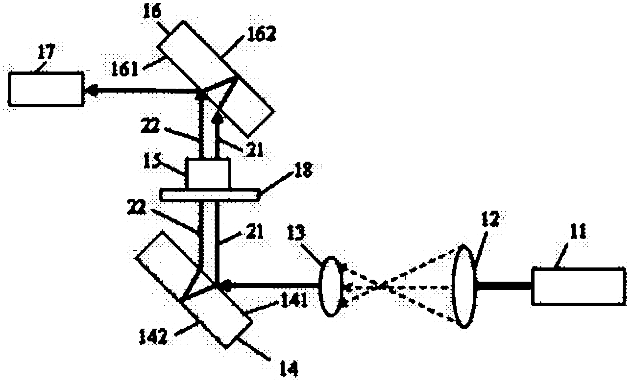 Trace liquid refractive index measuring system and measuring method